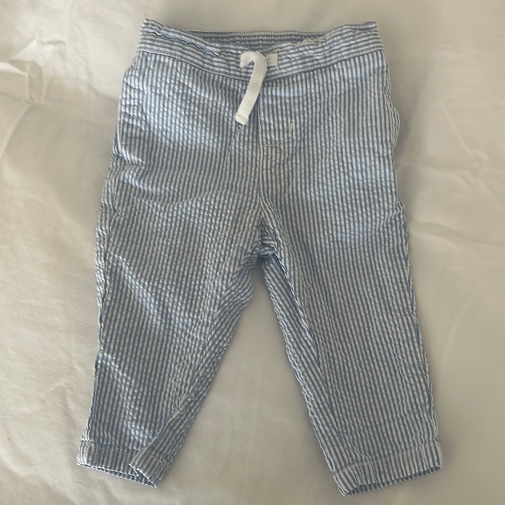 Janie & Jack Seersucker Pants 6m-12m